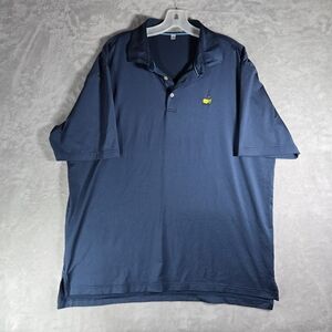 Peter Millar Masters Golf Polo Mens Size XL Extra Large Blue Performance
